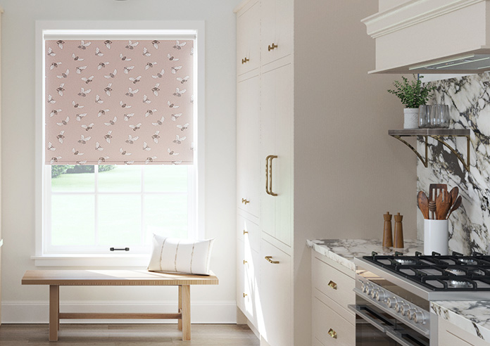 Busy Bee, Dusky Pink - Roller Blind - Image 3